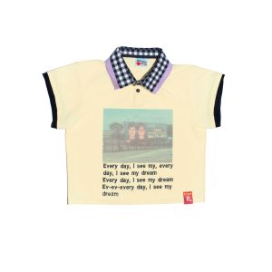 "YES" Yellow Polo T-Shirt