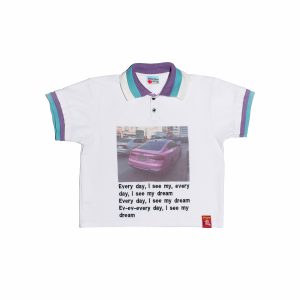 "YES" White Polo T-shirt